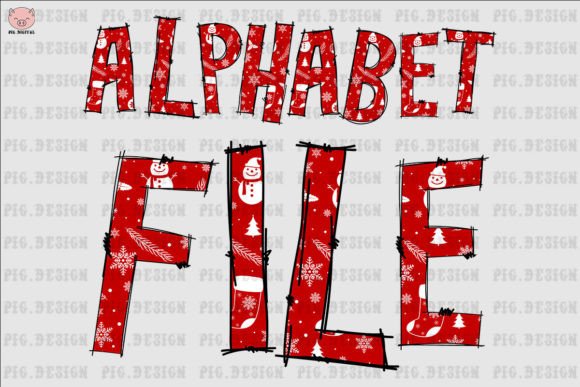 Christmas Font Doodle Alphabet Png: A Versatile Resource for Creative Projects
