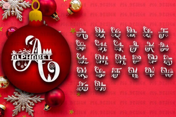Christmas Split Alphabet SVG: A Versatile Design Resource