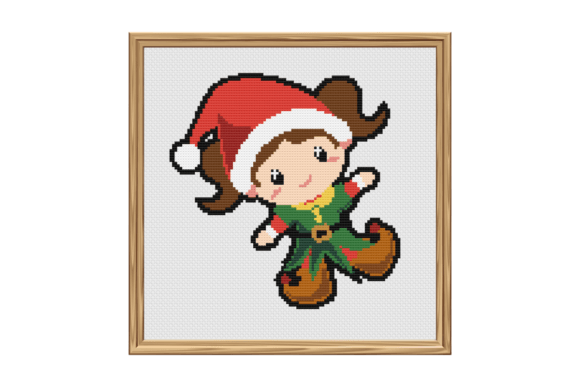 Elf Woman Cross Stitch Pattern