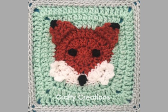 Fox Granny Square Crochet Pattern