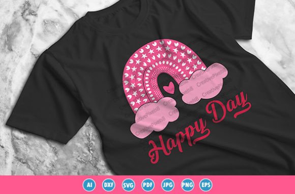 Happy Day Kids T-shirt Graphic: A Versatile Design for Every Creative Need